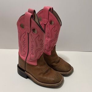 Old West Toddler's Broad Square Toe Boots